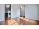 Open-concept living area featuring hardwood floors, recessed lighting, and entry way at 1909 Royal Empress Ct, Charleston, SC 29414
