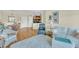 Corner view of living space, showing dining room, living room, and kitchen at 1984 Folly Rd # A306, Charleston, SC 29412