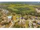 Stunning aerial view of a community featuring mature trees, community pool, and well-manicured lawns at 2036 Yaupon Way, Johns Island, SC 29455