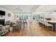Spacious open-concept living area with hardwood floors, neutral decor, and ample natural light at 2036 Yaupon Way, Johns Island, SC 29455
