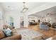 Spacious living room with open layout and view of the kitchen at 2036 Yaupon Way, Johns Island, SC 29455