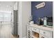 Bright kitchen prep area with stainless steel refrigerator, coffee maker, and blender at 204 Corvus St, Summerville, SC 29483