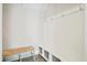 Organized mudroom featuring a bench with storage baskets and coat hooks for convenience at 204 Corvus St, Summerville, SC 29483