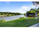 Scenic view of Village Pond with lush greenery at 204 Corvus St, Summerville, SC 29483
