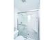 Updated bathroom with white subway tile shower and a glass shower door at 21 Hester St # Apt 12, Charleston, SC 29403
