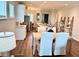 Eat-in kitchen featuring modern appliances, white cabinets and decor shelves at 214 Garden Gate Way, Summerville, SC 29486