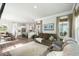 Spacious living room with open layout, connecting to the kitchen and dining area at 2632 Private Lefler Dr, Johns Island, SC 29455