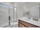 Clean and modern bathroom featuring a glass-enclosed shower at 280 Swamp Creek Ln, Moncks Corner, SC 29461