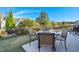 A beautiful backyard features a patio and a classic outdoor dining set at 3005 Aura Ln, Summerville, SC 29483
