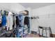 Walk-in closet features wire shelving and plenty of room for storage and organization at 320 Silverleaf Ln, Moncks Corner, SC 29461