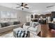 Open concept living space showing kitchen and living room, perfect for entertaining at 320 Silverleaf Ln, Moncks Corner, SC 29461