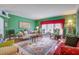 Bright living room featuring hardwood floors, comfortable seating, and stylish area rug at 3378 Von Ohsen Rd, Ladson, SC 29485