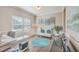 Bright and airy office featuring hardwood floors, a modern desk, and stylish decor at 353 Dunlin Dr, Summerville, SC 29486