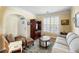 Inviting living room featuring an arched doorway and natural light at 3558 Stockton Dr, Mount Pleasant, SC 29466