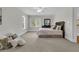 Spacious bedroom featuring a ceiling fan, a bed with pillows, and a window with blinds at 3734 St Ellens Dr, Mount Pleasant, SC 29466