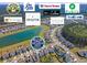 Bird's eye view of the community interspersed with local grocery and pet supply stores at 400 Dunlin Dr, Summerville, SC 29486