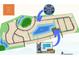 Community map showcasing home lots, a pond, and an amazing pool in North Creek Village at 400 Dunlin Dr, Summerville, SC 29486