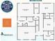 Second floor plan of a spacious home featuring bedrooms, bathrooms, closet, laundry room, Gathering room and a staircase at 400 Dunlin Dr, Summerville, SC 29486