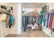 Organized walk-in closet with shelving and hanging space for clothes and accessories at 400 Dunlin Dr, Summerville, SC 29486