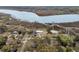 Expansive aerial view showcasing the property's prime waterfront location and lush surroundings at 4701 Apple St, North Charleston, SC 29405