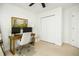 Cozy office space featuring a modern desk setup, comfortable chair, and ample storage at 68 Oyster Point Row, Charleston, SC 29412