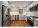 This updated kitchen has stainless steel appliances, custom cabinets, and a farmhouse sink at 8 Poulnot Ln, Charleston, SC 29401