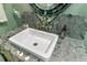 Close up on a marble countertop with white basin sink and decorative chrome faucet at 803 S Main St, Summerville, SC 29483