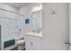 Clean, well-lit bathroom featuring a tub/shower and white vanity with chrome hardware at 832 Descartes St, Summerville, SC 29486