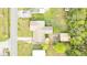 Aerial view of the property, showing the layout of the house, backyard, and surrounding neighborhood at 1003 Mountain Pine Rd, Moncks Corner, SC 29461