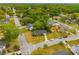 An aerial view showcases the home's place in the neighborhood at 1111 Kilarney Rd, Mount Pleasant, SC 29464