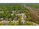An aerial view highlighting the community's proximity to a winding marsh waterway at 1111 Kilarney Rd, Mount Pleasant, SC 29464