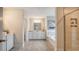 Modern main bathroom with a separate shower and a tub next to the vanity at 112 Coastline St, Ridgeville, SC 29472