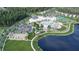 Stunning aerial view of community pool, tennis courts, and lush landscaping at 1134 Darling St, Summerville, SC 29485