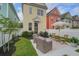 Backyard view featuring a patio set, manicured landscaping, and a privacy fence at 123 Hyacinth St, Summerville, SC 29483