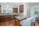 Modern kitchen featuring granite countertops, stainless steel appliances, and breakfast bar for entertaining at 1271 Dingle Rd, Mount Pleasant, SC 29466