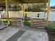 Outdoor patio with wooden bar and under-decking for outdoor entertaining at 1414 N Sherwood Dr, Charleston, SC 29407