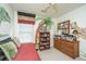 Comfortable bedroom with a charming mural and wooden dresser and accents at 177 Thousand Oaks Cir, Goose Creek, SC 29445