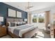 Elegant main bedroom featuring a comfortable bed, stylish decor, and ample natural light at 213 West Bradford Pointe Dr, Summerville, SC 29486