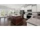 Modern kitchen with granite countertops and stainless steel appliances at 215 Center Hill Ct, Summerville, SC 29485