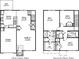 Detailed two-story floor plan showcasing the layout of the home with kitchen, bedrooms, and garage at 267 Wild Strawberry Ln, Moncks Corner, SC 29461