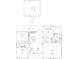 Floorplan design highlighting bedroom, bathrooms, living and dining area at 277 W Smith St, Lincolnville, SC 29485
