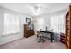 Home office with carpet flooring, natural light, and ample space for productivity at 307 Lanyard St, Johns Island, SC 29455