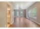 Spacious bedroom with wood-look floors, ceiling fan and natural light at 3143 Bonanza Rd, Charleston, SC 29414