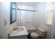 Functional bathroom with a sink, mirror, toilet, and tub/shower combination at 389 Maggie Rd, Mount Pleasant, SC 29464