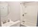 Cozy bathroom featuring a shower-tub combo and classic design elements at 45 Sycamore Ave # 1327, Charleston, SC 29407