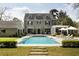 Stunning backyard featuring a large swimming pool, lounge area, and manicured landscaping at 478 Huger St, Charleston, SC 29403
