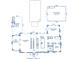 Detailed floor plan showing layout of rooms, pool, pool house, and outdoor kitchen at 478 Huger St, Charleston, SC 29403