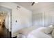 Spacious bedroom with hardwood floors, a ceiling fan, and double closets at 5 Kracke St # A, Charleston, SC 29403