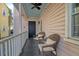 Relaxing front porch with seating, perfect for enjoying the outdoors at 5 Kracke St # A, Charleston, SC 29403