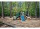 Community playground with slides and climbing area surrounded by mature trees at 529 Beverly Dr, Summerville, SC 29485
